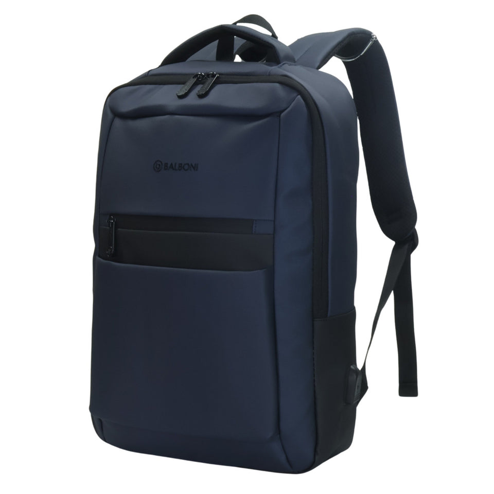 BALBONI Unisex Travel Laptop Backpack with USB Charging Port