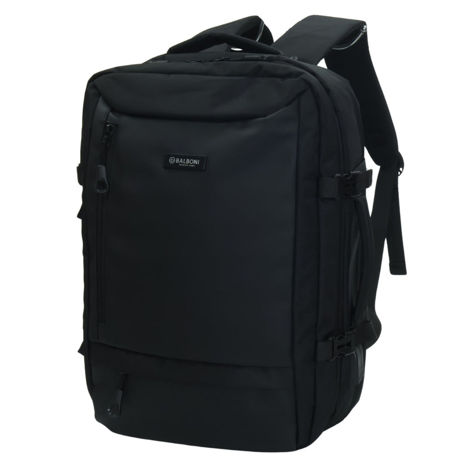 BALBONI Unisex Oxford Fabric Travel Laptop Backpack with USB Charging Port