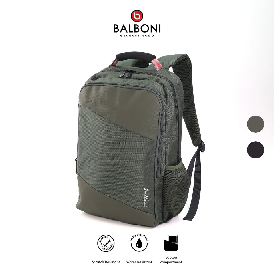 BALBONI METRO 20L Unisex Laptop Backpack - Beg Komputer Riba | Premium Water and Scratch Resistant Oxford Fabric