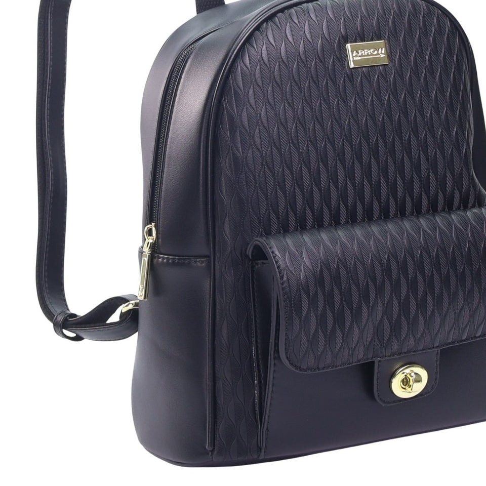 ARROW Ladies Premium Synthetic Leather Large Capacity Korean Style Backpack
