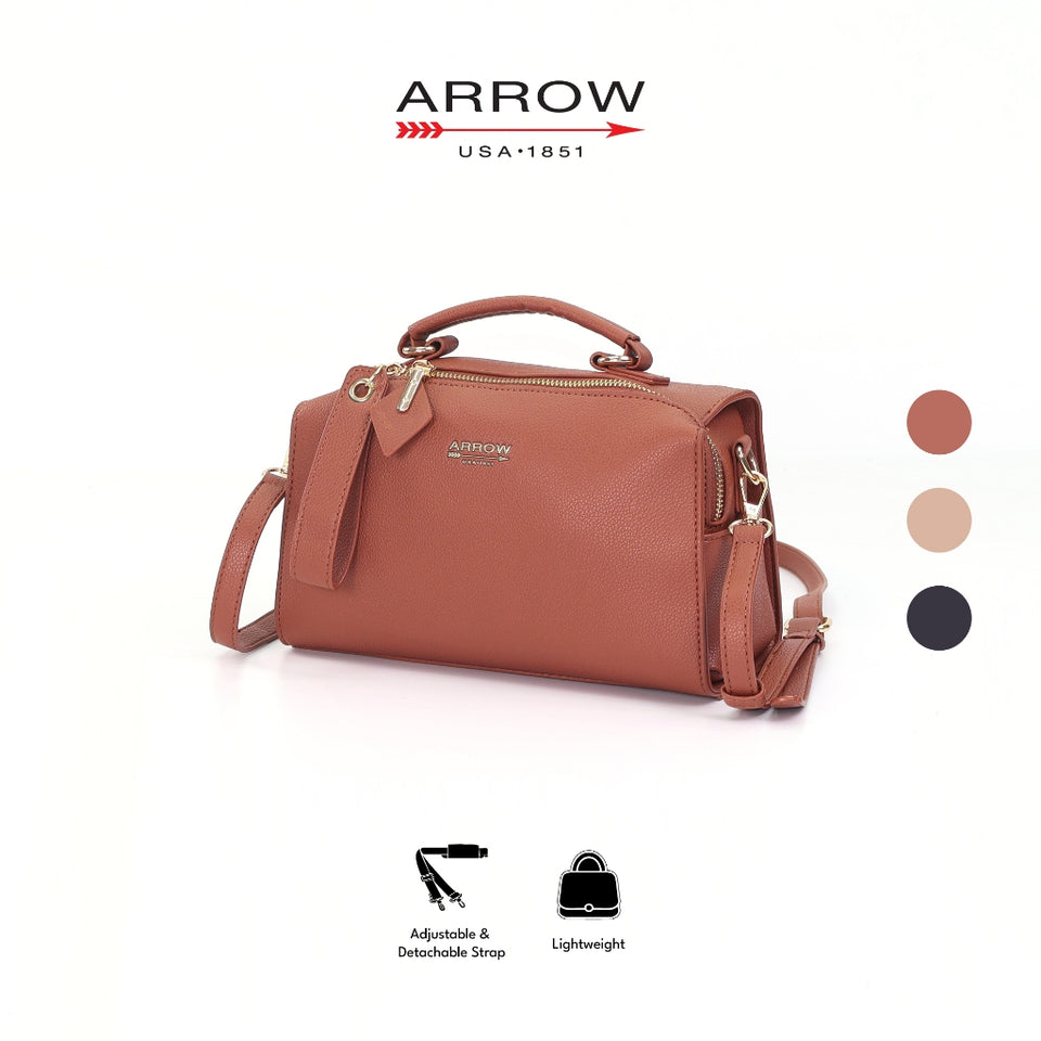 ARROW PRISM Ladies Crossbody Messenger Handbag - Beg Tangan Perempuan | Refined Synthetic Leather