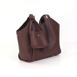 ARROW HAVEN Ladies Tote Handbag with Mini Makeup Pouch - Beg Silang Perempuan | Exquisite Pebbled Synthetic Leather