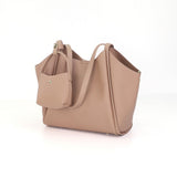 ARROW HAVEN Ladies Tote Handbag with Mini Makeup Pouch - Beg Silang Perempuan | Exquisite Pebbled Synthetic Leather