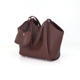 ARROW HAVEN Ladies Tote Handbag with Mini Makeup Pouch - Beg Silang Perempuan | Exquisite Pebbled Synthetic Leather