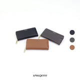 ARROW MODERNA Ladies Medium and Long Zipper Purse - Dompet Perempuan Berzip - Premium Matte and Pebbled Vegan Leather