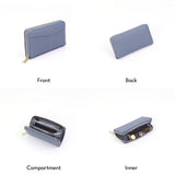 ARROW MODERNA Ladies Medium and Long Zipper Purse - Dompet Perempuan Berzip - Premium Matte and Pebbled Vegan Leather