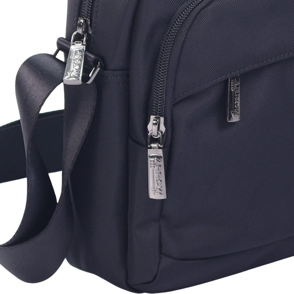 ARROW Men Commute Pro Water and Scratch Resistant Nylon Sling Messenger Bag