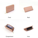 ARROW MODERNA Ladies Medium and Long Zipper Purse - Dompet Perempuan Berzip - Premium Matte and Pebbled Vegan Leather