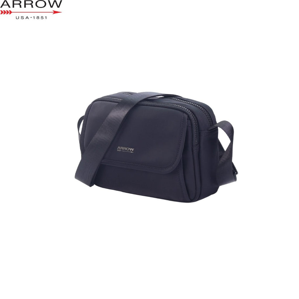 ARROW Men Navigator Series Water and Scratch Resistant Nylon Shoulder Messenger Bag