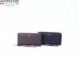 ARROW Men Synthetic Leather Legacy TriFold Long Zipper Wallet with Coin Pouch