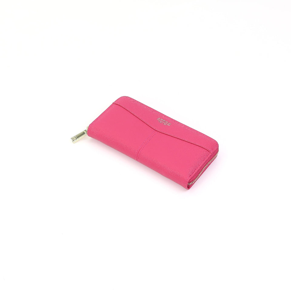 ARROW MODERNA Ladies Medium and Long Zipper Purse - Dompet Perempuan Berzip - Premium Matte and Pebbled Vegan Leather