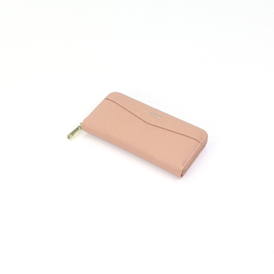 ARROW MODERNA Ladies Medium and Long Zipper Purse - Dompet Perempuan Berzip - Premium Matte and Pebbled Vegan Leather