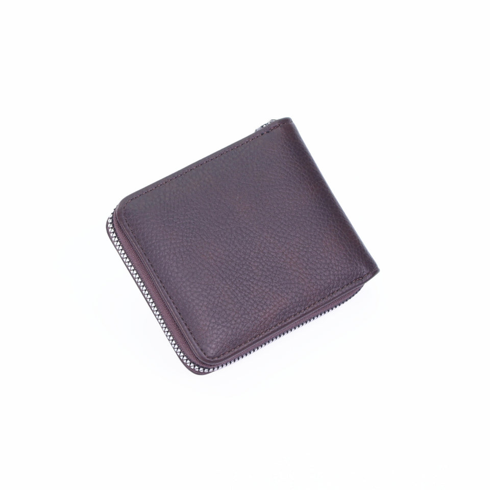 ARROW Men Synthetic Leather Legacy TriFold Short Zipper Wallet with Coin Pouch