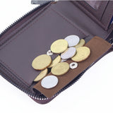 ARROW Men Synthetic Leather Legacy TriFold Short Zipper Wallet with Coin Pouch