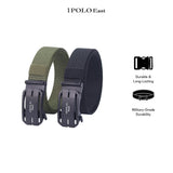 iPOLO East Unisex Elastic Nylon Free Size Auto Buckle Belt Tali Pinggang Uniseks Nylon