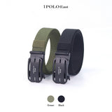 iPOLO East Unisex Elastic Nylon Free Size Auto Buckle Belt Tali Pinggang Uniseks Nylon
