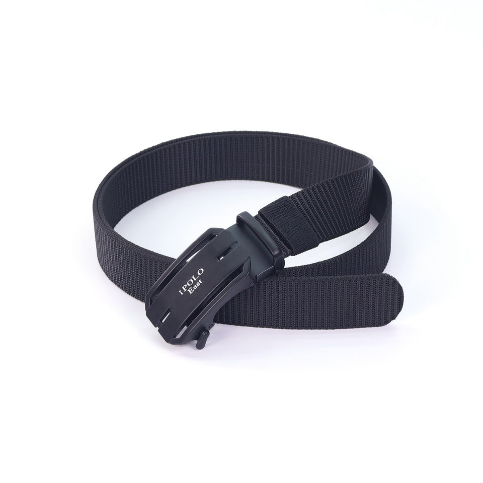 iPOLO East Unisex Elastic Nylon Free Size Auto Buckle Belt Tali Pinggang Uniseks Nylon