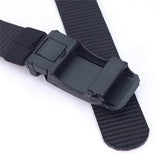 iPOLO East Unisex Elastic Nylon Free Size Auto Buckle Belt Tali Pinggang Uniseks Nylon Buckle 3 Black