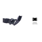 iPOLO East Unisex Elastic Nylon Free Size Auto Buckle Belt Tali Pinggang Uniseks Nylon Buckle 3 Black