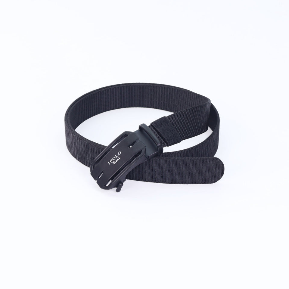 iPOLO East Unisex Elastic Nylon Free Size Auto Buckle Belt Tali Pinggang Uniseks Nylon