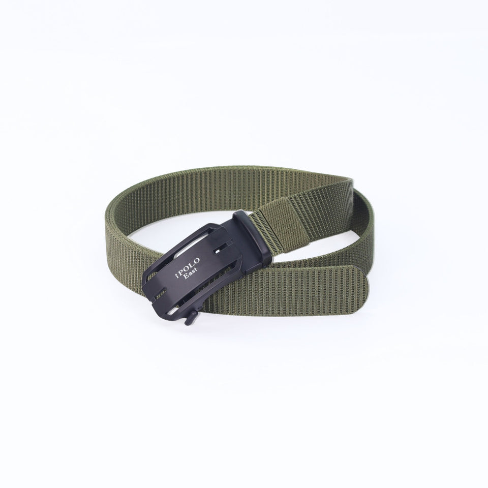 iPOLO East Unisex Elastic Nylon Free Size Auto Buckle Belt Tali Pinggang Uniseks Nylon