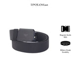 iPOLO East Unisex Elastic Nylon Free Size Magnetic Buckle Belt Tali Pinggang Uniseks Nylon Buckle 1 Black