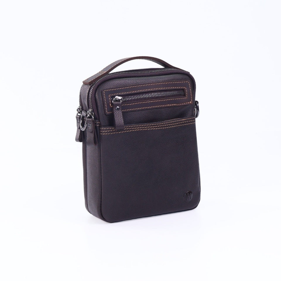 Ready Stock MY MAURO Men Everyday Explorer Premium Leather Messenger Sling Bag Beg Silang Lelaki