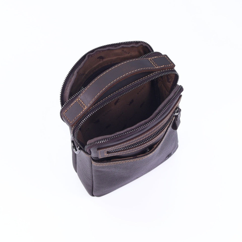 Ready Stock MY MAURO Men Everyday Explorer Premium Leather Messenger Sling Bag Beg Silang Lelaki