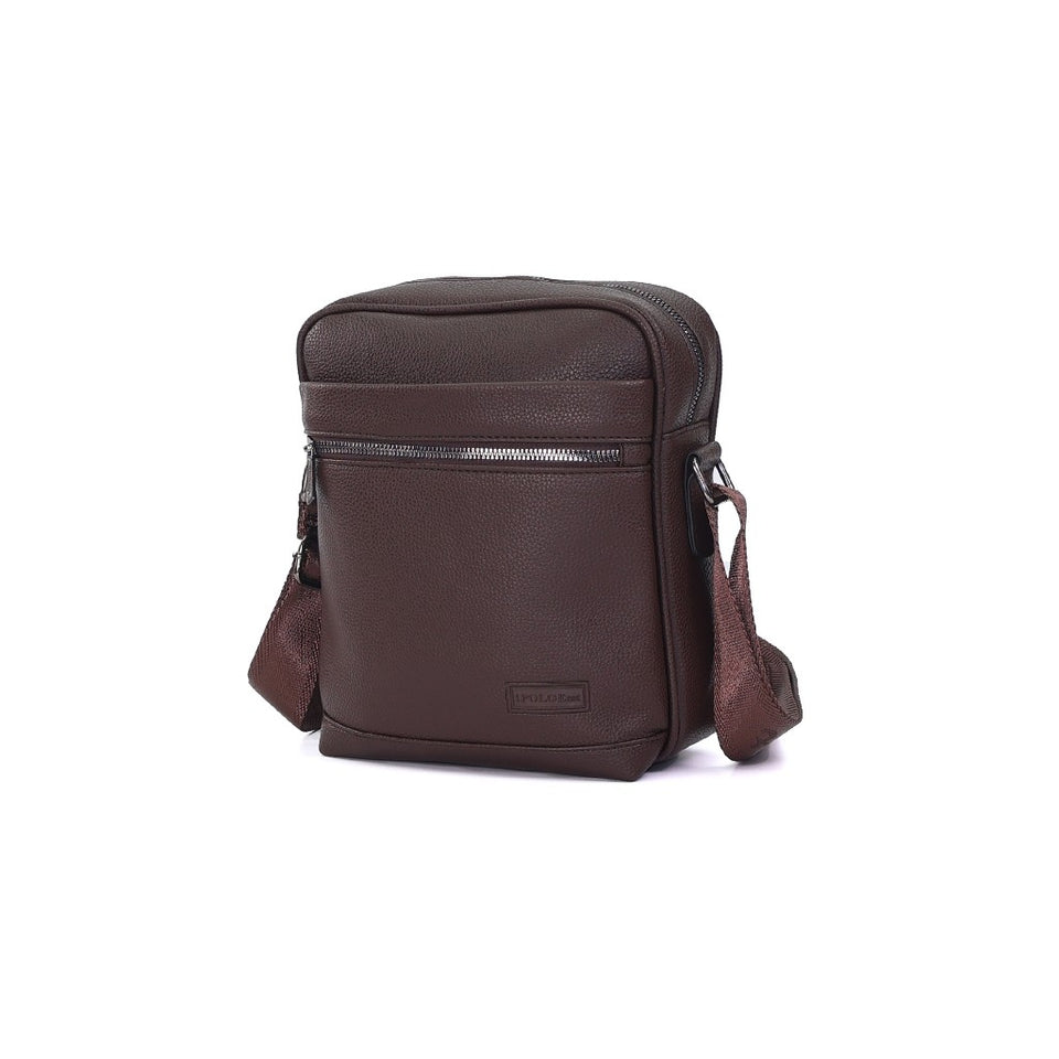 iPOLO East IRONWOOD Collection Men Messenger Bag - Beg Silang Lelaki | Pebbled Synthetic Leather