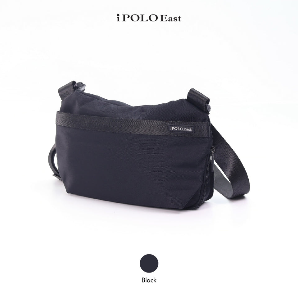 iPOLO East Unisex Urban Tactical Crossbody Bag Waterproof Microfibre Sling Bag Utility Beg Selempang Hitam