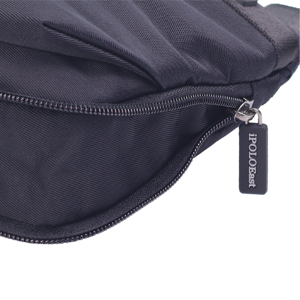 iPOLO East Unisex Urban Tactical Crossbody Bag Waterproof Microfibre Sling Bag Utility Beg Selempang Hitam