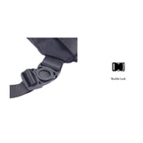 iPOLO East Unisex Urban Tactical Crossbody Bag Waterproof Microfibre Sling Bag Utility Beg Selempang Hitam