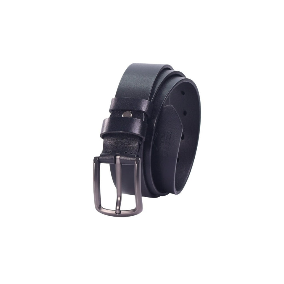 MAURO Men Classic Leather Belt Men Pin Buckle Tali Pinggang Lelaki Klasik Formal Casual Suit Belt Vintage Matte Buckle