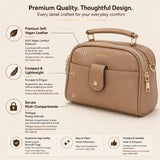 iPOLO East EVERYDAY Ladies Top Handle Crossbody Bag - Beg Tangan Wanita - Soft Vegan Leather