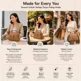 iPOLO East EVERYDAY Ladies Top Handle Crossbody Bag - Beg Tangan Wanita - Soft Vegan Leather