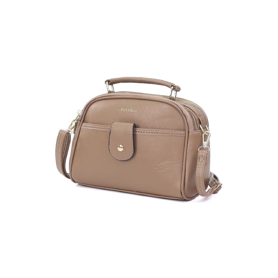 iPOLO East EVERYDAY Ladies Top Handle Crossbody Bag - Beg Tangan Wanita - Soft Vegan Leather