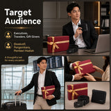 iPOLO East Graduation Gift Set Premium Vegan Leather Wallet Stretchable Nylon Belt Gift Box Hadiah Konvokesyen