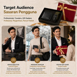 iPOLO East Graduation Gift Set Premium Vegan Leather Wallet Stretchable Nylon Belt Gift Box Hadiah Konvokesyen