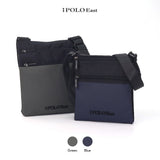 iPOLO EAST Water Resistant Nylon Sling Bag Lelaki Multi Compartment Crossbody Bag untuk Sales Executive Kerja Office