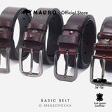 MAURO Leather Belt Mens Leather Belt Lelaki Genuine Leather Belt Pin Buckle Belt Tali Pinggang Lelaki Kulit Original  男