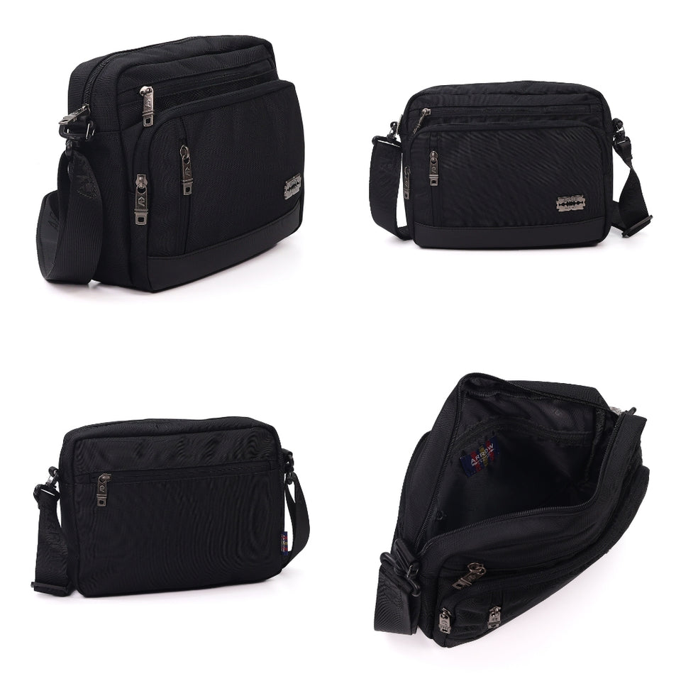 Ready Stock MY Arrow Everyday Travel Unisex Messenger Microfiber Sling Bag Water and Scratch Resistant