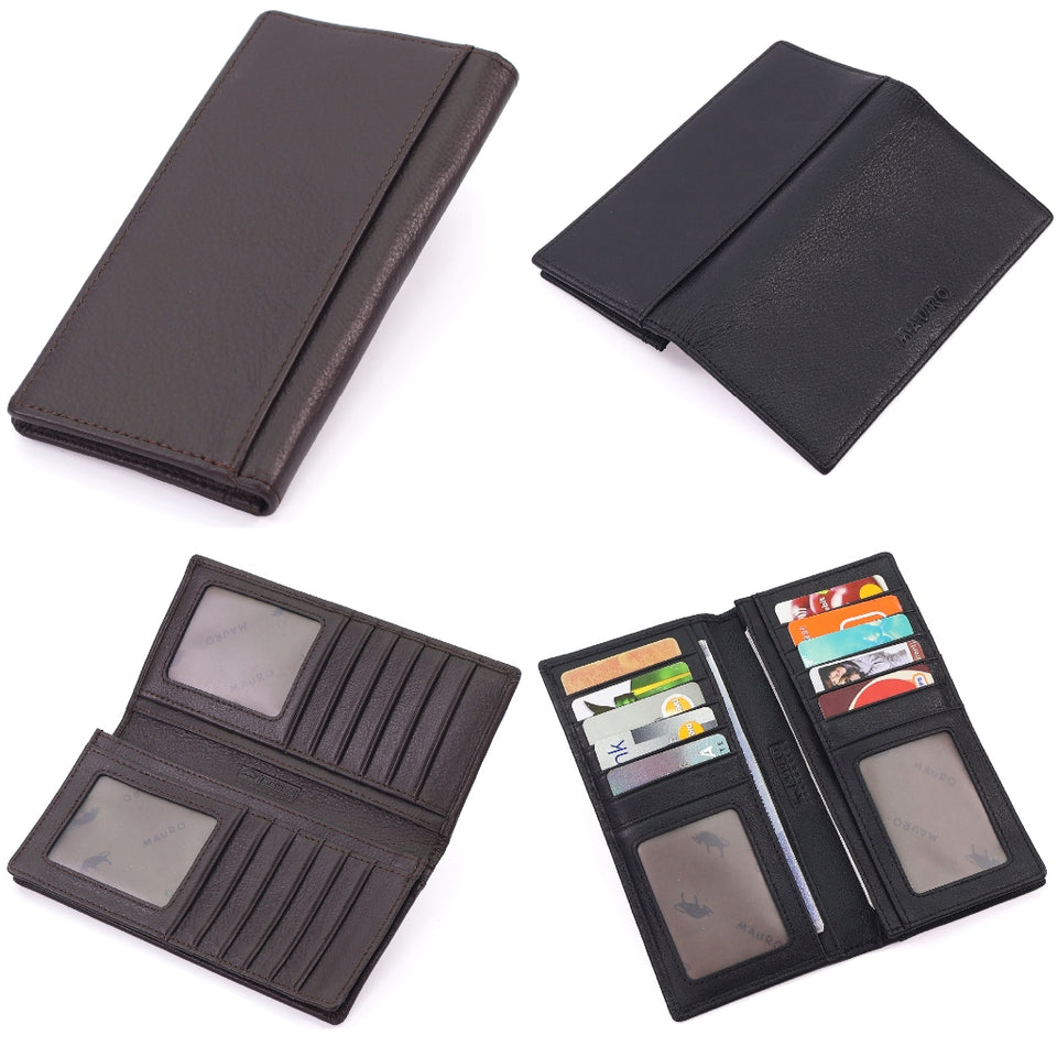 Ready Stock MY Smart Organization Men Genuine Leather Long and Short Wallet Collection