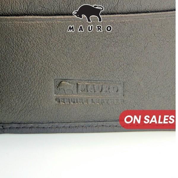 MAURO Genuine Dompet Lelaki Kulit Original Mauro Tri Fold Men Wallet Premium Wallet for Men Slim & Durable Dompet Lelaki