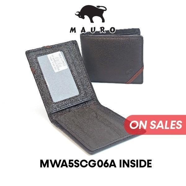 MAURO Genuine Dompet Lelaki Kulit Original Mauro Tri Fold Men Wallet Premium Wallet for Men Slim & Durable Dompet Lelaki