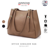 Ready Stock MY Office Professionals Tote ARROW Ladies Premium Vegan Leather Handbag Shoulder Bag