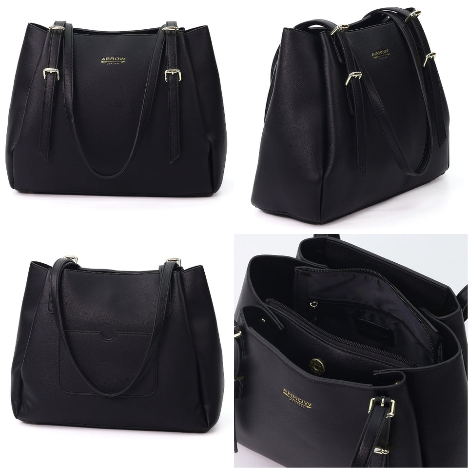 Ready Stock MY Office Professionals Tote ARROW Ladies Premium Vegan Leather Handbag Shoulder Bag