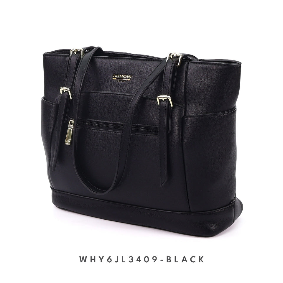 Ready Stock MY Office Professionals Tote ARROW Ladies Premium Vegan Leather Handbag Shoulder Bag