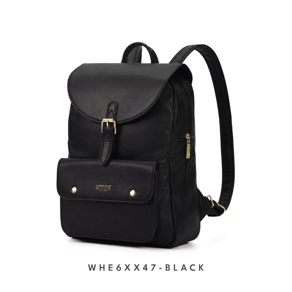 Ready Stock MY Modern Office ARROW Ladies Premium Vegan Leather Backpack