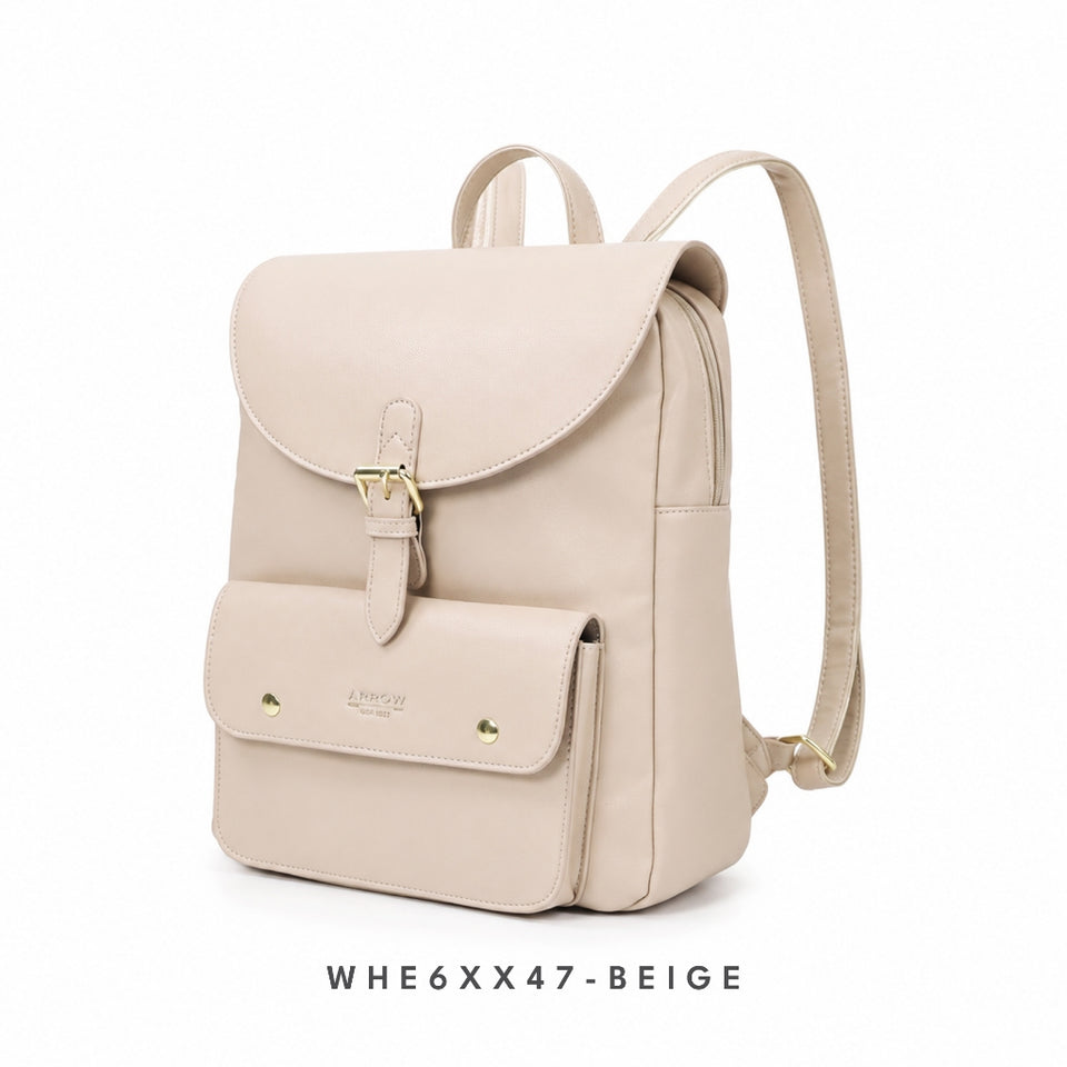 Ready Stock MY Modern Office ARROW Ladies Premium Vegan Leather Backpack