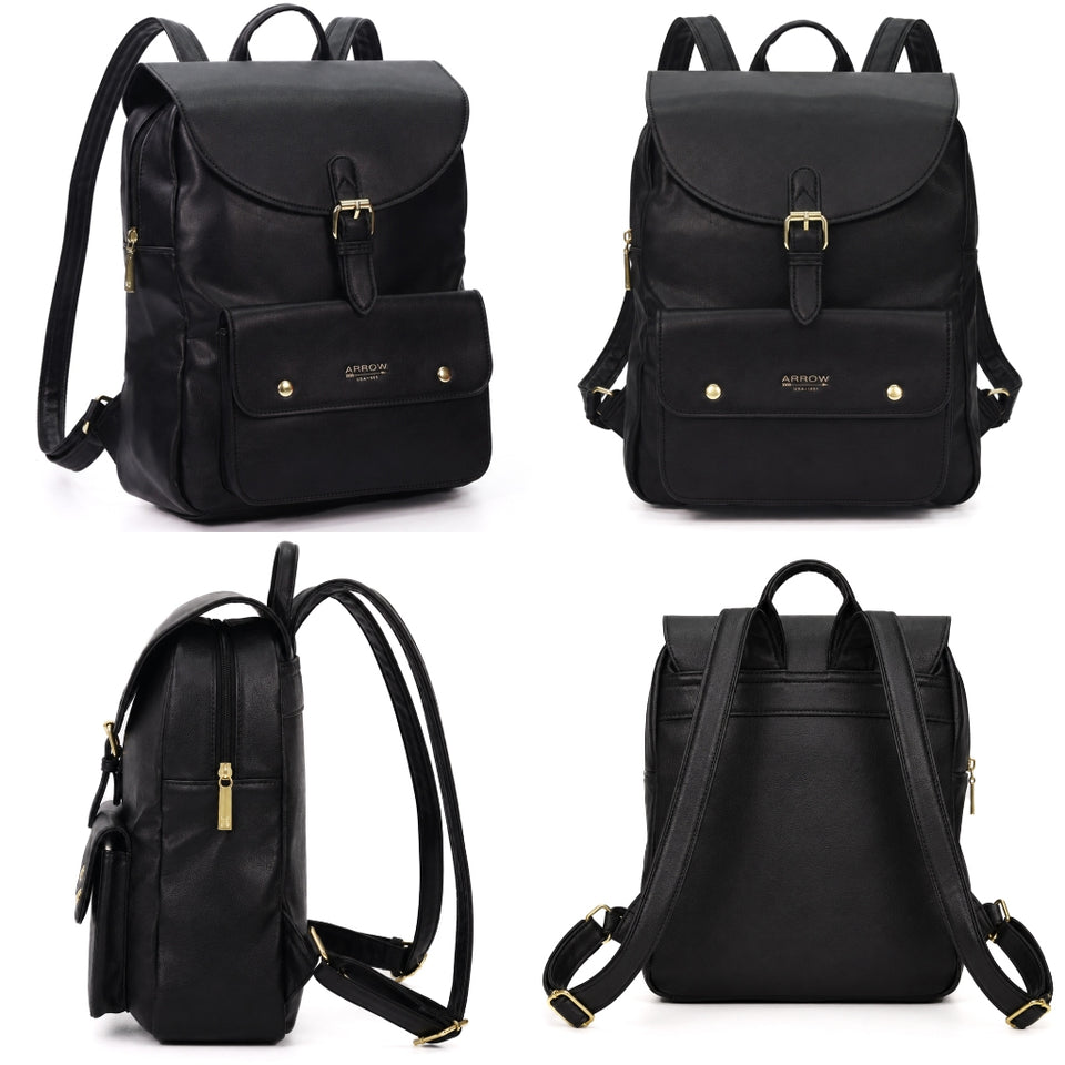 Ready Stock MY Modern Office ARROW Ladies Premium Vegan Leather Backpack